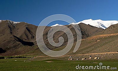 Ben Ohau farm, Pelannor fields, Lord of the Rings Stock Photo