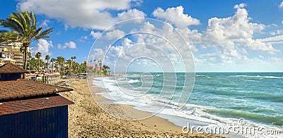 Benalmadena beach. Malaga province, Andalusia, Spain Stock Photo