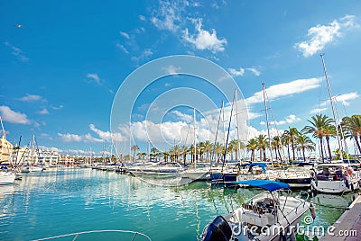Benalmadena marina. Costa del Sol, Malaga province, Andalusia, S Stock Photo