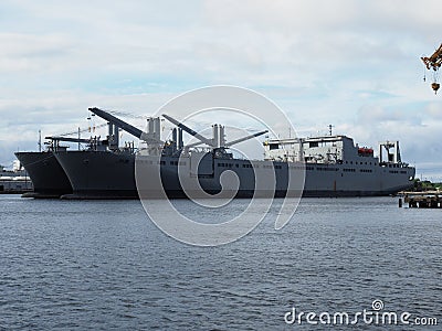 Benavidez and Mendonca ships Editorial Stock Photo