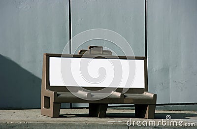Bench ad Stock Photo