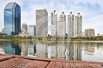 Benchakitti Park in Bangkok Thailand Editorial Stock Photo