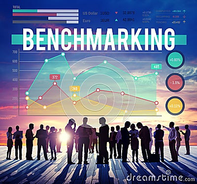 Benchmarketing Finance Stock Marketing Business Concept Stock Photo