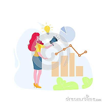 Benchmarking concept.Idea of business development Vector Illustration