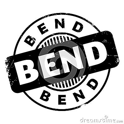 Bend rubber stamp Stock Photo