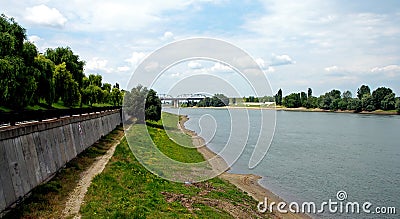 Bender near Tiraspol, Transnistria, Moldova: View of the Dniester River Stock Photo