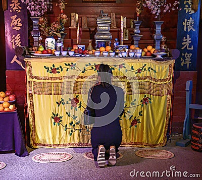 Bendigo City, Joss House Shrine Editorial Stock Photo