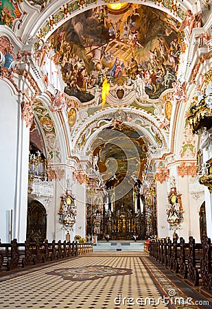 Benedictine abbey of Einsiedeln, Switzerland Stock Photo