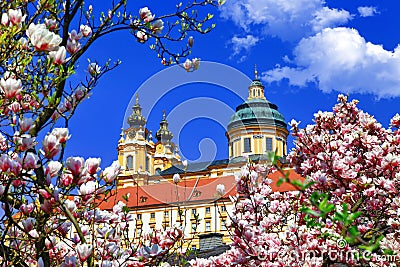 Benedictine abbey Stock Photo