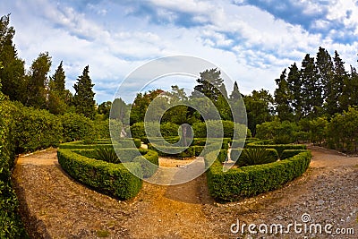 Benedictine monatstery on Island Lokrum Stock Photo