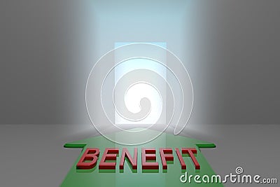 Benefit to the open gate Stock Photo