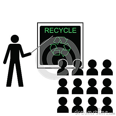 Benefits of recycling Vector Illustration