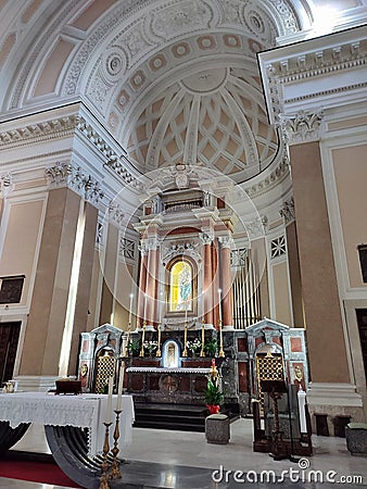 Benevento - Abside della Basilica della Madonna delle Grazie Stock Photo