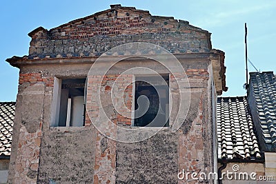 Benevento - Campane dell'Annunziata dalla terrazza dell'Hortus Conclusus Stock Photo