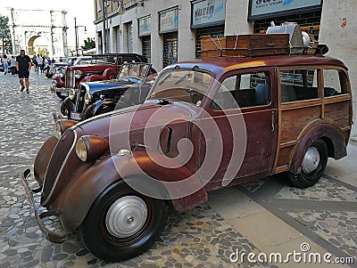 Benevento - Fiat Topolino Giardiniera Editorial Stock Photo