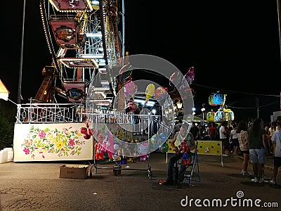 Benevento - Seller of balloons Editorial Stock Photo