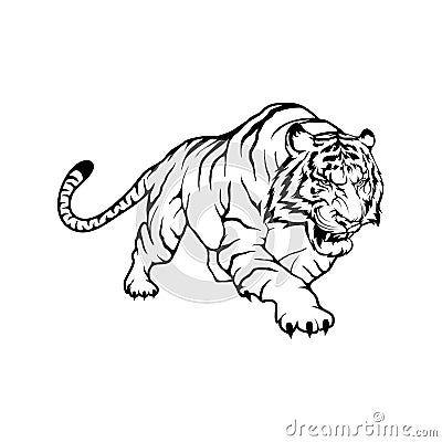 Bengal tiger Vector Illustration