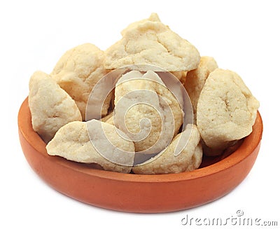 Bengali Cuisine â€“ Daler Bori made of Wax Gourd Stock Photo