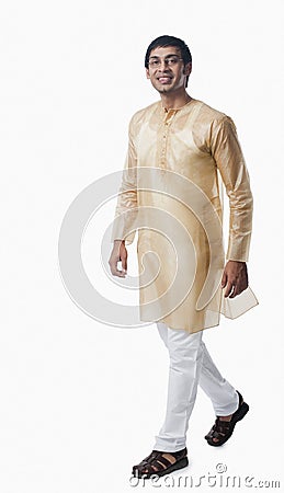 Bengali man smiling Stock Photo