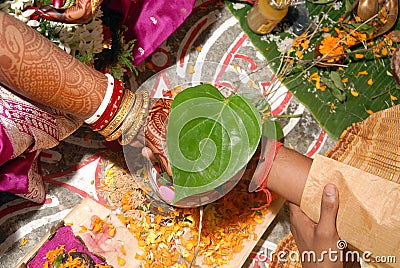 Bengali wedding Rituals in India Editorial Stock Photo