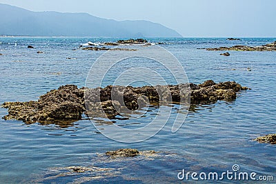 Beni Ferguene beach in Jijel Stock Photo