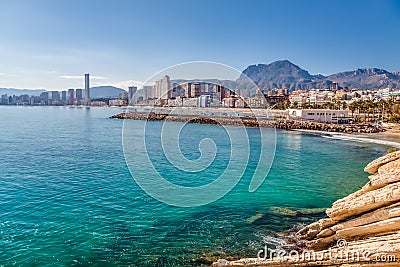 Benidorm Bay Stock Photo