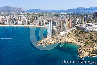 Benidorm coastline. Alicante, Spain. Stock Photo