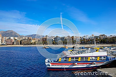 Benidorm Marina port in Alicante of Spain Stock Photo