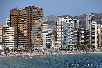 Benidorm - Spain Editorial Stock Photo