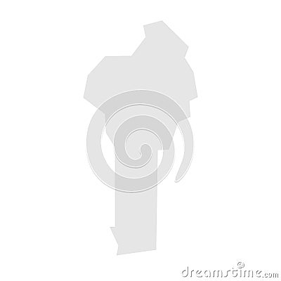 Benin simplified vector map Vector Illustration