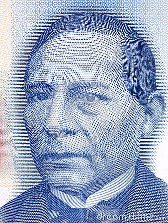 Benito Pablo Juarez GarcÃ­a a portrait Stock Photo