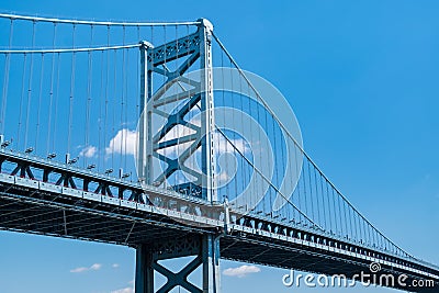 Benjamin Franklin Bridge Stock Photo