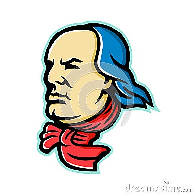 Benjamin Franklin Mascot Vector Illustration