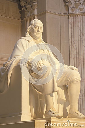 Benjamin Franklin Memorial Editorial Stock Photo