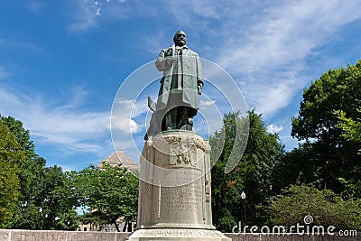 Benjamin Harrison Memorial statue Editorial Stock Photo