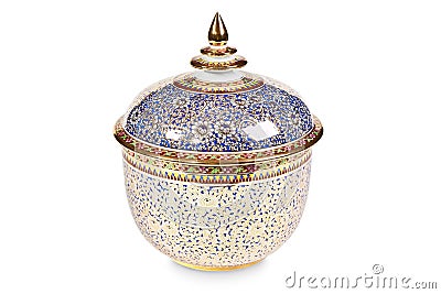 Benjarong ceramics Stock Photo