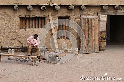 Bent`s Old Fort National Historic Site Editorial Stock Photo