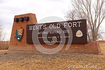 Bent`s Old Fort National Historic Site Editorial Stock Photo