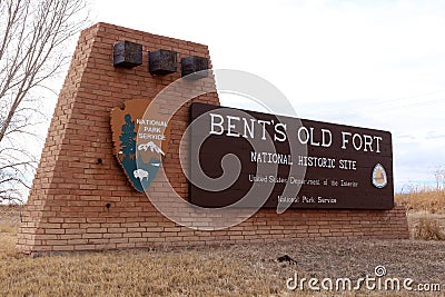 Bent`s Old Fort National Historic Site Editorial Stock Photo