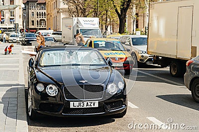 Bentley luxury convertible car Editorial Stock Photo