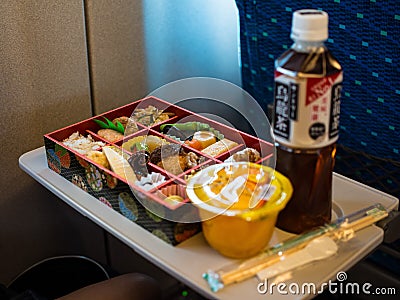 Bento Lunch @ Shinkansen Stock Photo