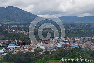 Beautifull view of Berastagi, North Sumatera, Indonesia Stock Photo