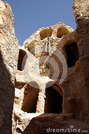 Berber granary, Libya Stock Photo