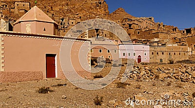 Berber village of Idaou Hirt. Ksar of the Souss Massa region, Morocco Stock Photo