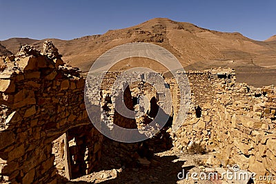 Berber village of Idaou Hirt. Ksar of the Souss Massa region, Morocco Stock Photo