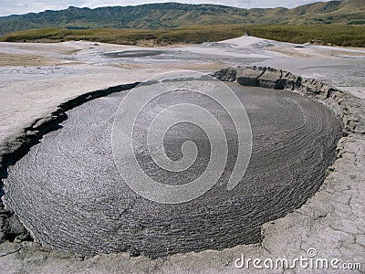 The Berca Mud Volcano in Buzau, Romania Stock Photo