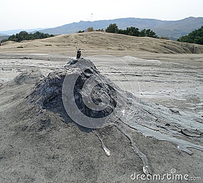 Berca Mud Volcanoes Stock Photo
