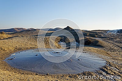 The Berca Mud Volcanoes Stock Photo