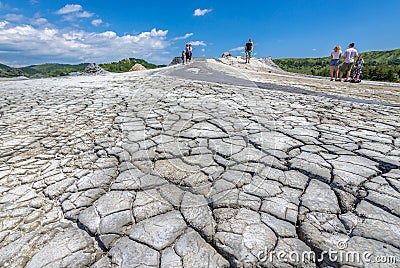 Berca Mud Volcanoes In Romania Editorial Stock Photo