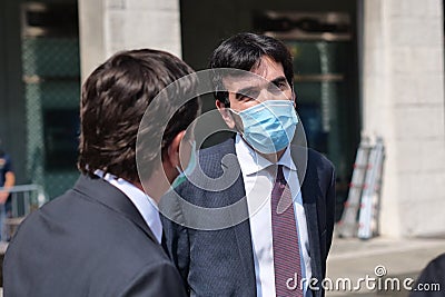 Bergamo, Italy: 2 June 2020: Maurizio Martina member of Italy parliament Editorial Stock Photo